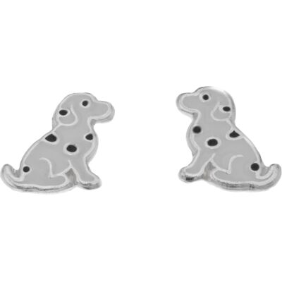 Silver Bar Dalmatinhund örhängen 9 mm 8502 Silver Bar Dalmatinhund örhängen 9 mm 8502