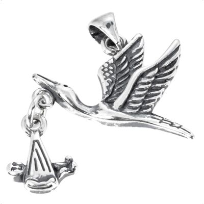 Silver Bar Stork baby berlock 8683 Silver Bar Stork baby berlock 8683