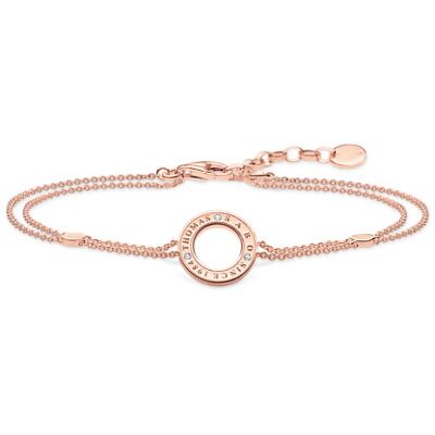 Thomas Sabo Sparkling circles rose armband A1878-416-14-L19V Thomas Sabo Sparkling circles rose armband A1878-416-14-L19V