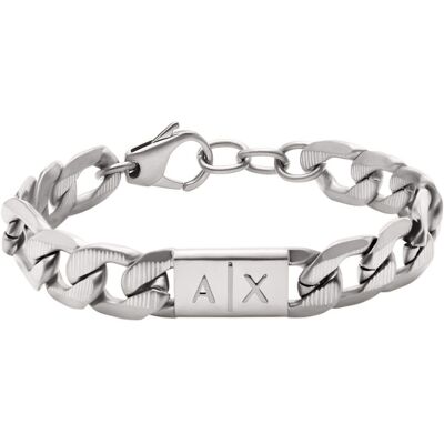 Giorgio Armani Exchange silverfärgat pansararmband AXG0077040 Giorgio Armani Exchange silverfärgat pansararmband AXG0077040