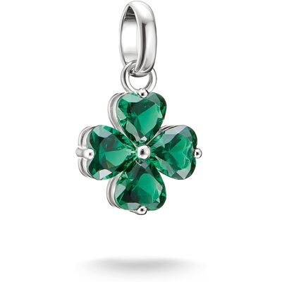 Thomas Sabo Charm Club Connect grön fyrklöver berlock CC1326-699-6 Thomas Sabo Charm Club Connect grön fyrklöver berlock CC1326-699-6