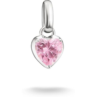 Thomas Sabo Charm Club ljusrosa hjärta födelsesten berlock CC1329-051-9 Thomas Sabo Charm Club ljusrosa hjärta födelsesten berlock CC1329-051-9