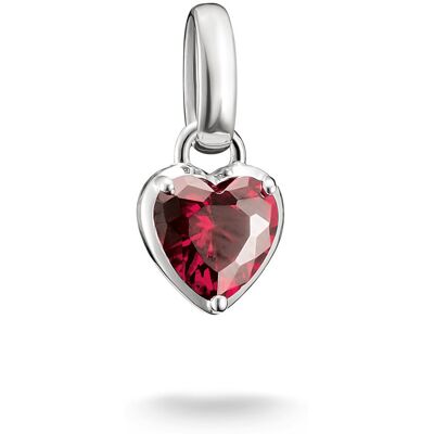 Thomas Sabo Charm Club röd födelsesten hjärta berlock CC1335-051-10 Thomas Sabo Charm Club röd födelsesten hjärta berlock CC1335-051-10