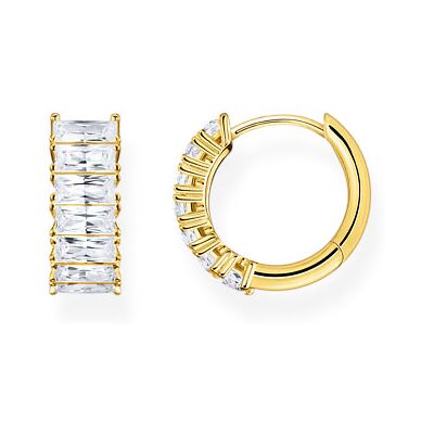 Thomas Sabo hoops white stones pavé gold CR667-414-14 Thomas Sabo hoops white stones pavé gold CR667-414-14