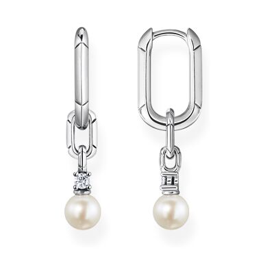 Thomas Sabo örhängen links and pearls silver CR669-167-14 Thomas Sabo örhängen links and pearls silver CR669-167-14