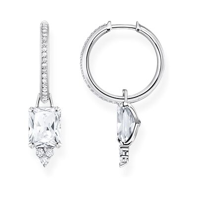 Thomas Sabo örhängen white stone silver CR672-051-14 Thomas Sabo örhängen white stone silver CR672-051-14