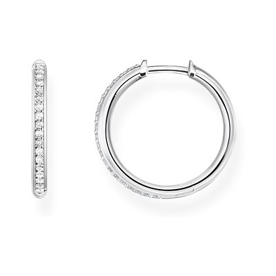 Thomas Sabo hoops white stones pavé silver CR673-051-14 Thomas Sabo hoops white stones pavé silver CR673-051-14