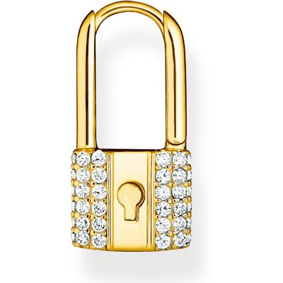 Thomas Sabo Love lock single hoop gold örhänge CR680-414-14 Thomas Sabo Love lock single hoop gold örhänge CR680-414-14