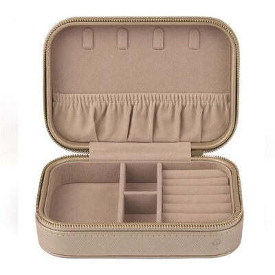 Edblad resesmyckeskrin L Beige/Gold 127075 Edblad resesmyckeskrin L Beige/Gold 127075