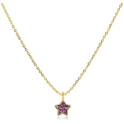 Edblad Star Sparkle barn halsband Pink guldfärgad 127610 Edblad Star Sparkle barn halsband Pink guldfärgad 127610