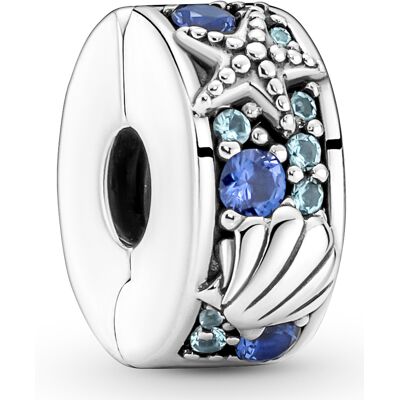 Pandora Moments Fixed clips charm Tropical Starfish & Shell klämstopp 791678C01 Pandora Moments Fixed clips charm Tropical Starfish & Shell klämstopp 791678C01