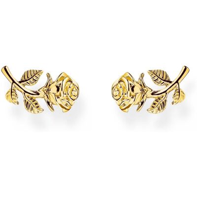 Thomas Sabo True Romance gold-plated örhängen med ros H2314-413-39 Thomas Sabo True Romance gold-plated örhängen med ros H2314-413-39