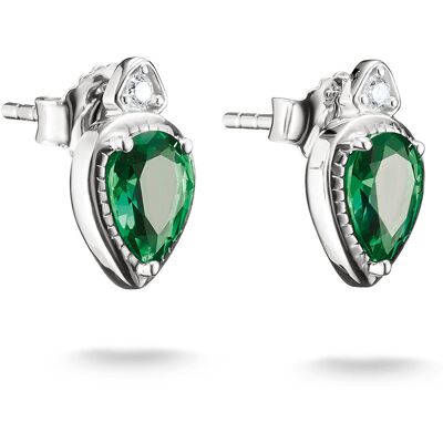Thomas Sabo ELYNDRA gröna silverörhängen 12 mm H2333-166-6 Thomas Sabo ELYNDRA gröna silverörhängen 12 mm H2333-166-6