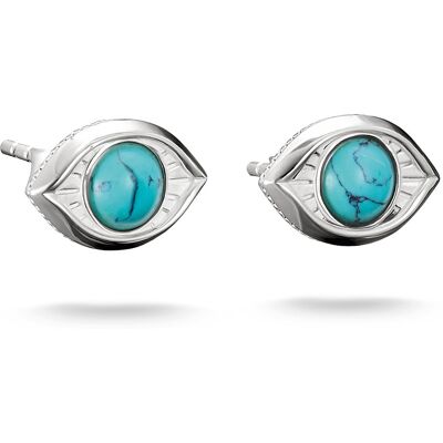 Thomas Sabo ELYNDRA turkosa silverörhängen 7 mm H2343-404-17 Thomas Sabo ELYNDRA turkosa silverörhängen 7 mm H2343-404-17