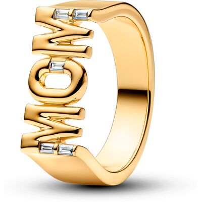 Pandora Moments förgylld MOM-ring 164460C01-48 Pandora Moments förgylld MOM-ring 164460C01-48