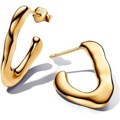 Pandora Essence 14k Gold-plated v-shaped creoler 263290C00 Pandora Essence 14k Gold-plated v-shaped creoler 263290C00