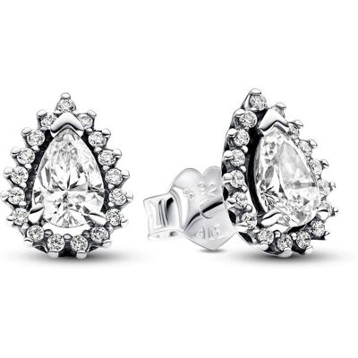 Pandora Timeless Sparkling Pear Halo Sterling silver örhängen 292834C01 Pandora Timeless Sparkling Pear Halo Sterling silver örhängen 292834C01