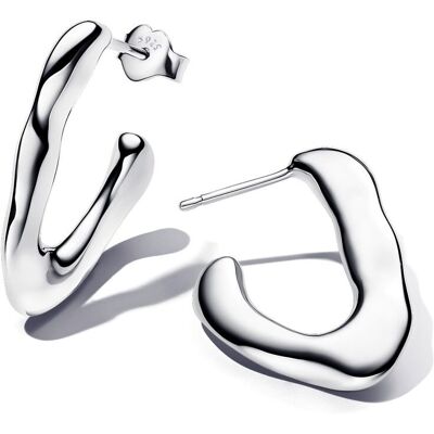 Pandora Essence Sterling silver Organically V-shaped creoler 293290C00 Pandora Essence Sterling silver Organically V-shaped creoler 293290C00