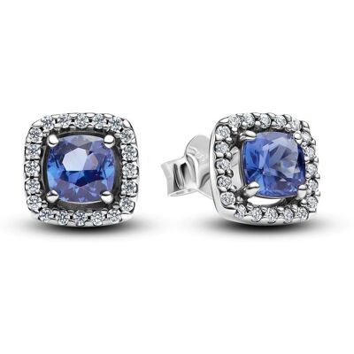 Pandora Timeless Halo örhänge blue 293551C01 Pandora Timeless Halo örhänge blue 293551C01