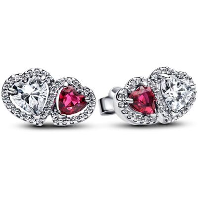 Pandora Classic Stone Halo hjärtörhängen 293633C01 Pandora Classic Stone Halo hjärtörhängen 293633C01