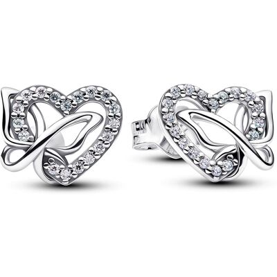 Pandora Moments hjärtörhängen i silver 294476C01 Pandora Moments hjärtörhängen i silver 294476C01