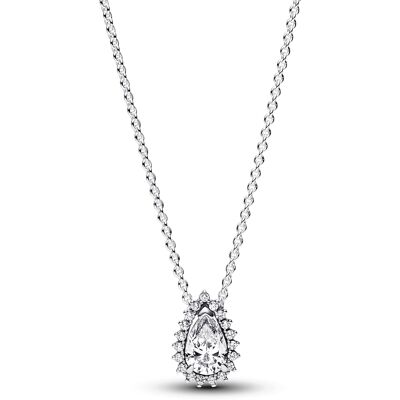 Pandora Timeless Sparkling Pear Halo Sterling silver halsband 392832C01-45 Pandora Timeless Sparkling Pear Halo Sterling silver halsband 392832C01-45