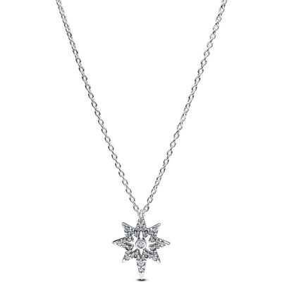 Pandora Moments Pole Star silver halsband 393600C01-45 Pandora Moments Pole Star silver halsband 393600C01-45