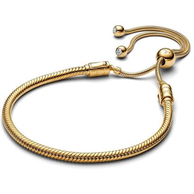 Pandora Moments 14k gold plated silver armband 563580C01-2 Pandora Moments 14k gold plated silver armband 563580C01-2