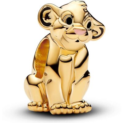 Pandora Disney x Pandora The Lion King Simba Charm 14k Gold-plated Enamel Black berlock 763376C01 Pandora Disney x Pandora The Lion King Simba Charm 14k Gold-plated Enamel Black berlock 763376C01