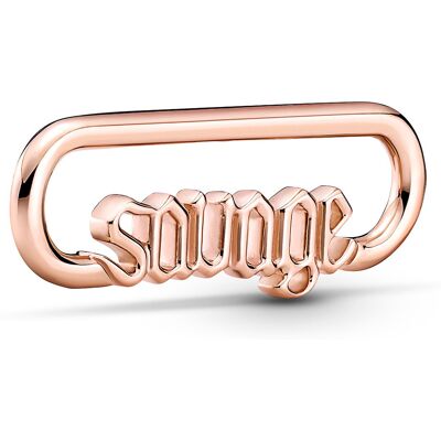 Pandora Me berlock Styling Savage Word Link 14k Rose Gold-Plated 789659C00 Pandora Me berlock Styling Savage Word Link 14k Rose Gold-Plated 789659C00