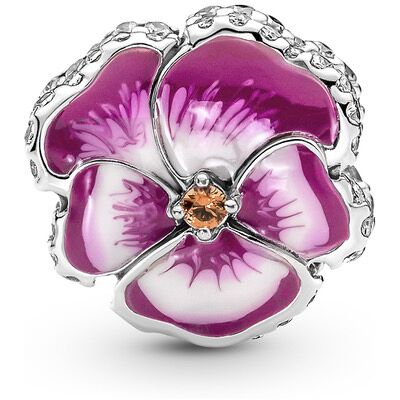 Pandora Moments Pink Pansy Flower berlock 790777C01 Pandora Moments Pink Pansy Flower berlock 790777C01