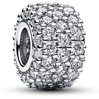 Pandora Moments Sparkling Pave Triple-row Sterling silver berlock 792820C01 Pandora Moments Sparkling Pave Triple-row Sterling silver berlock 792820C01
