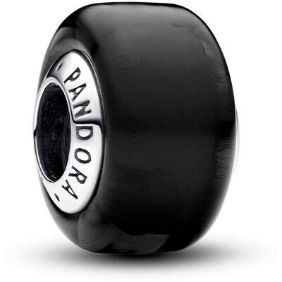 Pandora Moments Black Mini Murano Glass Charm Sterling silver berlock 793117C00 Pandora Moments Black Mini Murano Glass Charm Sterling silver berlock 793117C00