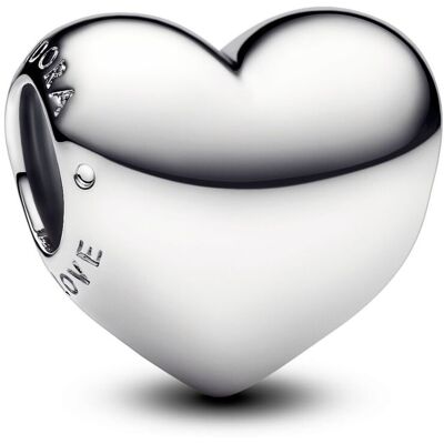 Pandora Moments Engravable medium heart sterling silver berlock 793439C00 Pandora Moments Engravable medium heart sterling silver berlock 793439C00