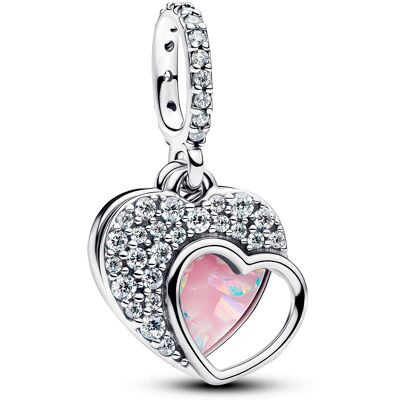 Pandora Moments Dubbelhjärta berlock i silver 794456C01 Pandora Moments Dubbelhjärta berlock i silver 794456C01