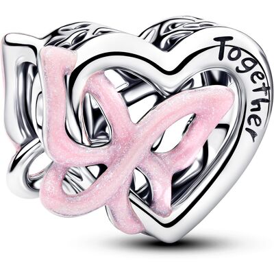 Pandora Moments Hjärt- och fjärilsberlock i silver 794475C01 Pandora Moments Hjärt- och fjärilsberlock i silver 794475C01