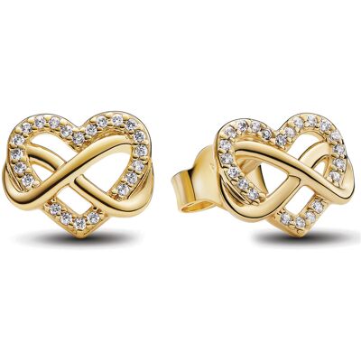 Pandora Sparkling Infinity Heart örhängen 262667C01 Pandora Sparkling Infinity Heart örhängen 262667C01