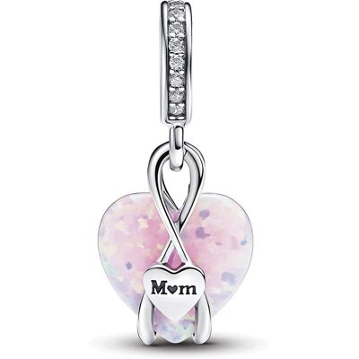 Pandora Moments Mum Opalescent Heart berlock 793202C01 Pandora Moments Mum Opalescent Heart berlock 793202C01