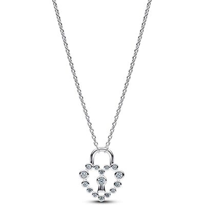 Pandora Moments silver hjärtlås halsband 394416C01-50 Pandora Moments silver hjärtlås halsband 394416C01-50