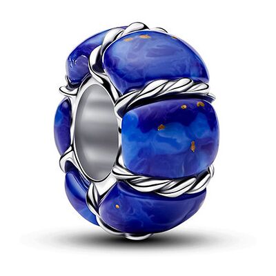 Pandora Moments blå marmor charm 794693C01 Pandora Moments blå marmor charm 794693C01