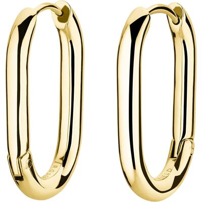 Rosefield Small Oval Hoops förgyllda örhängen JEOSG-J569 Rosefield Small Oval Hoops förgyllda örhängen JEOSG-J569