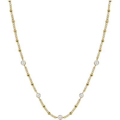 Rosefield Crystal förgyllt halsband JCSCG-J266 Rosefield Crystal förgyllt halsband JCSCG-J266
