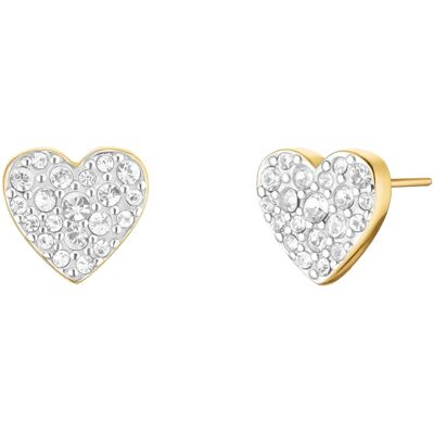 Rosefield Pave Heart förgyllda stiftörhängen JEPHG-J1275 Rosefield Pave Heart förgyllda stiftörhängen JEPHG-J1275