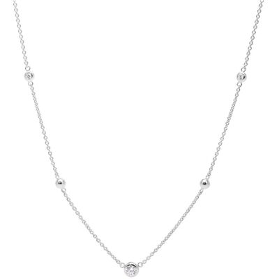 Fossil halsband Glitz Sterling Silver Necklace Box Set JFS00453040 Fossil halsband Glitz Sterling Silver Necklace Box Set JFS00453040