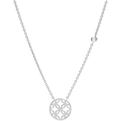 Fossil halsband Romantic Cut Out Sterling Silver Pendant Necklace JFS00527040 Fossil halsband Romantic Cut Out Sterling Silver Pendant Necklace JFS00527040