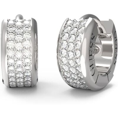 GUESS Stylish silverfärgade hoopörhängen JUBE04583JWRHT/U GUESS Stylish silverfärgade hoopörhängen JUBE04583JWRHT/U