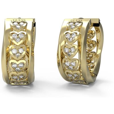 GUESS Mon amour gulfärgade hjärtörhängen JUBE04604JWYGT/U GUESS Mon amour gulfärgade hjärtörhängen JUBE04604JWYGT/U