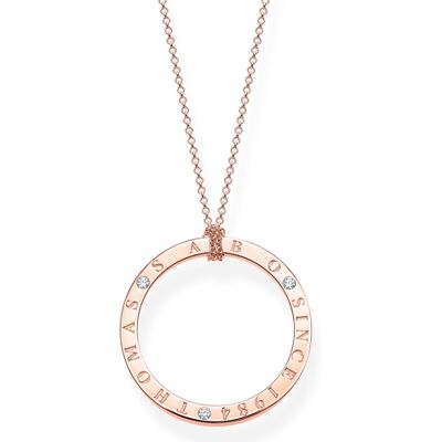 Thomas Sabo Sparkling circles rose halsband KE1877-416-14-L90 Thomas Sabo Sparkling circles rose halsband KE1877-416-14-L90