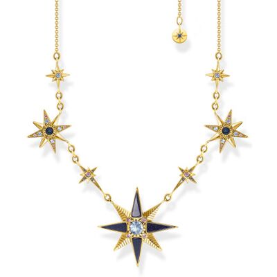 Thomas Sabo halsband Royalty stars gold KE2118-963-7-L45V Thomas Sabo halsband Royalty stars gold KE2118-963-7-L45V