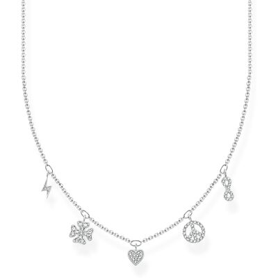 Thomas Sabo Charming Symbols Silver halsband KE2123-051-14-L42V Thomas Sabo Charming Symbols Silver halsband KE2123-051-14-L42V